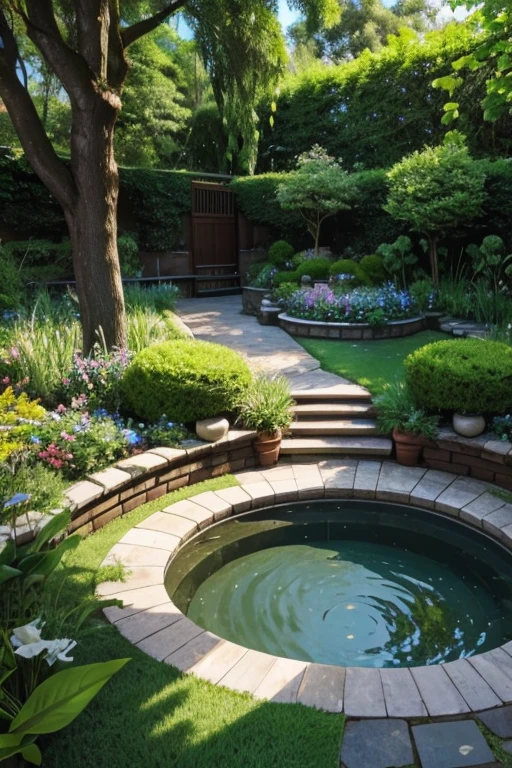 highest quality、Lush garden
