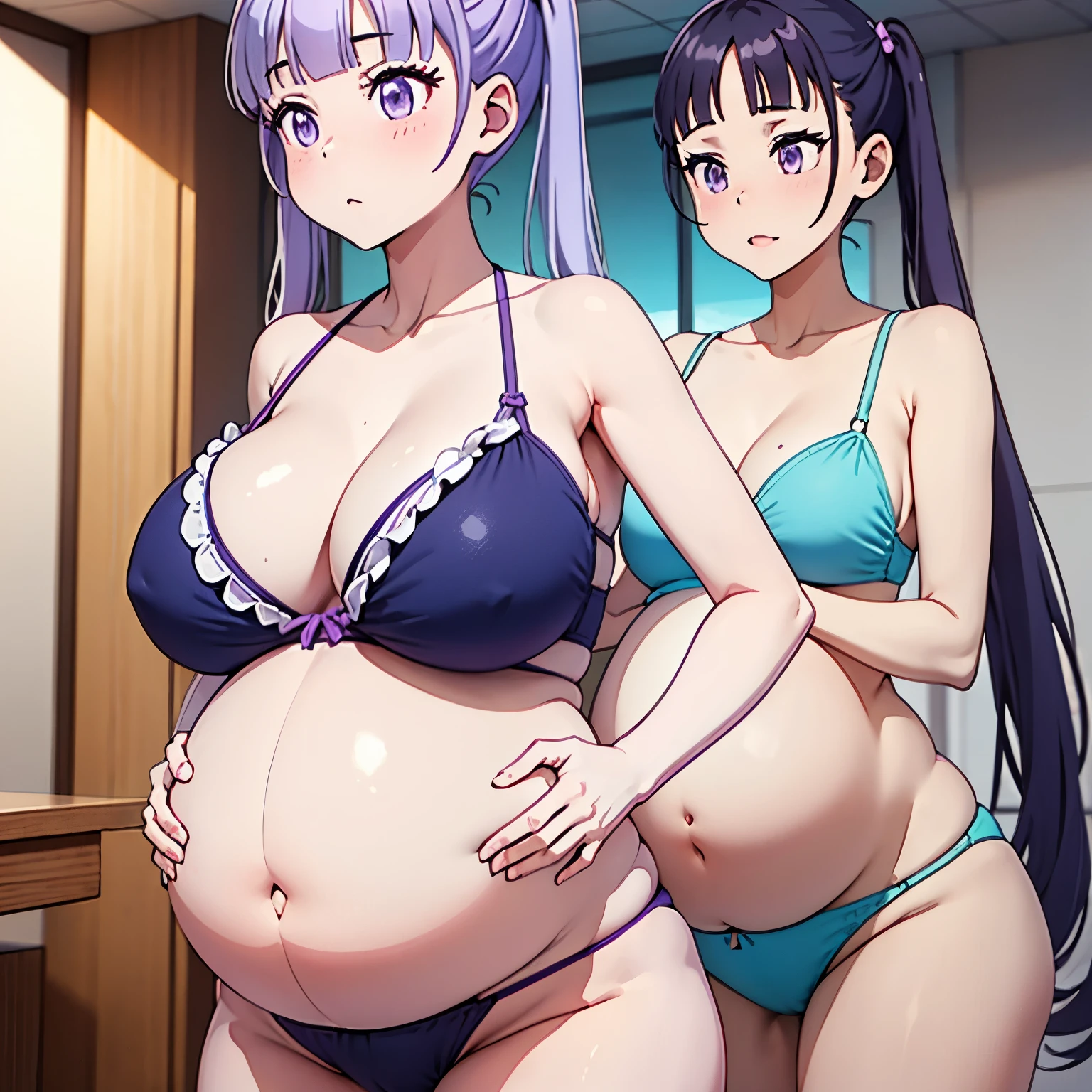 Long twintails , purple eyes ,Big Baby Bump pregnant, rope bikini , Big , nipple, cum,16 years girl, Big pregnant Belly, Big Pregnant girl, Largest Belly of Pregnant, Huge Pregnancy Belly, blue eyes, huge 9 months Pregnancy Belly