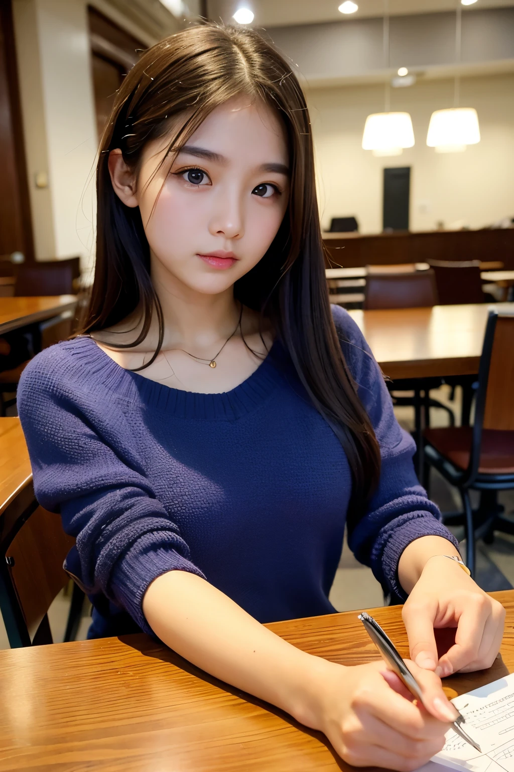 ((highest quality)), ((Tabletop)), (detailed), Perfect Face、12-year-old girl、camisole、The lender's organization is very short、he is short、Laughter、city(Tokyo cityscape)