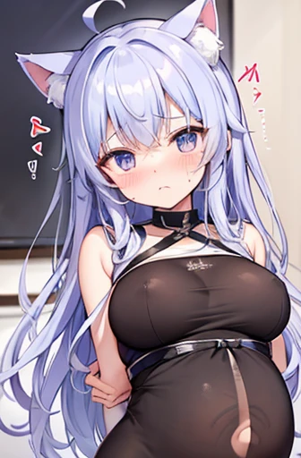 Have cat ears、work、Looks very painful、Small face、、masterpiece、Very embarrassed look、Big Breasts、Very impatient、Trembling、Sweating、Are pregnant、No characters allowed、Being restrained、disease、4 frames