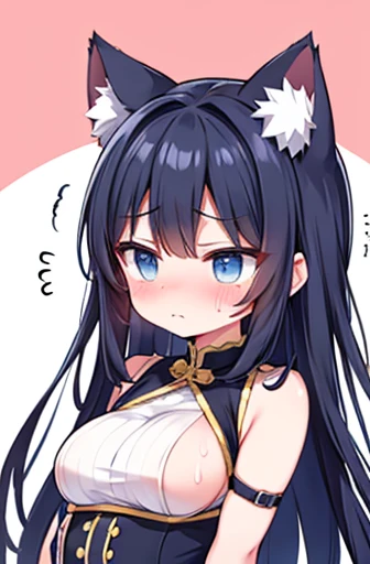Have cat ears、work、Looks very painful、Small face、、masterpiece、Very embarrassed look、Big Breasts、Very impatient、Trembling、Sweating、Are pregnant、No characters allowed、Being restrained、disease、4 frames