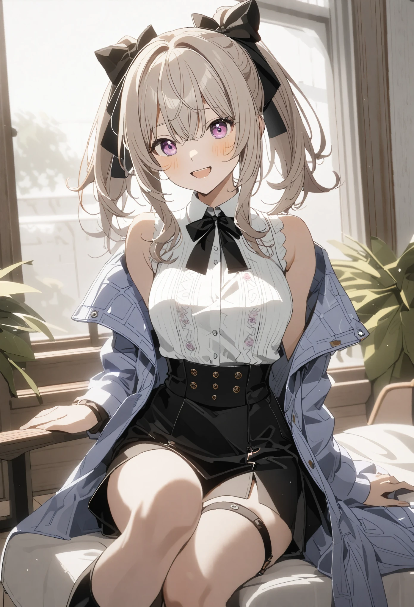 ((Fall in love with Lu's style:1.35)),(8k, best quality, masterpiece:1.2),\(Eye details\),\(Facial features details\),(1 girl:1.3),(solo),(/gray hair)/,long hair,air bangs,,Wearing a big witch hat,((The lower body was buried underground:1.3)),