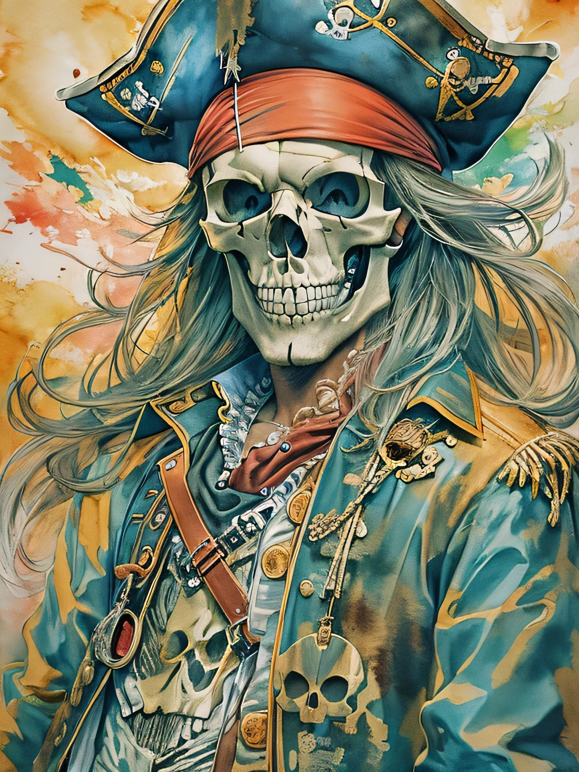 Create a Jolly Roger design that refers to Eclipse, in a One Piece style.