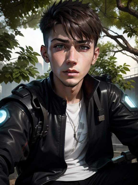Cyberpunk look,realistic,male,full hd,age16