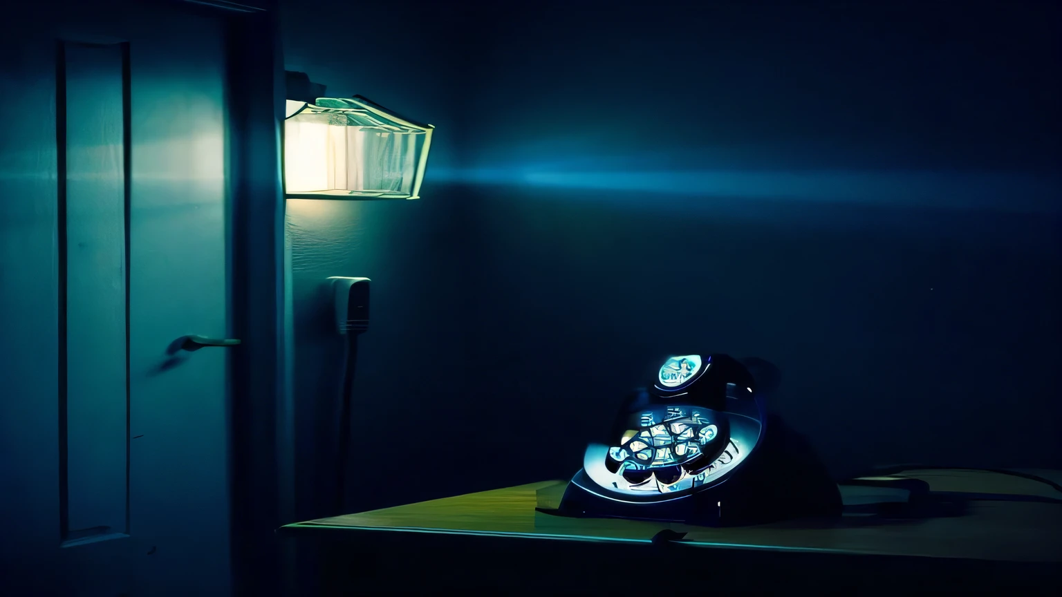 Rotary dial phone、The receiver is off the hook