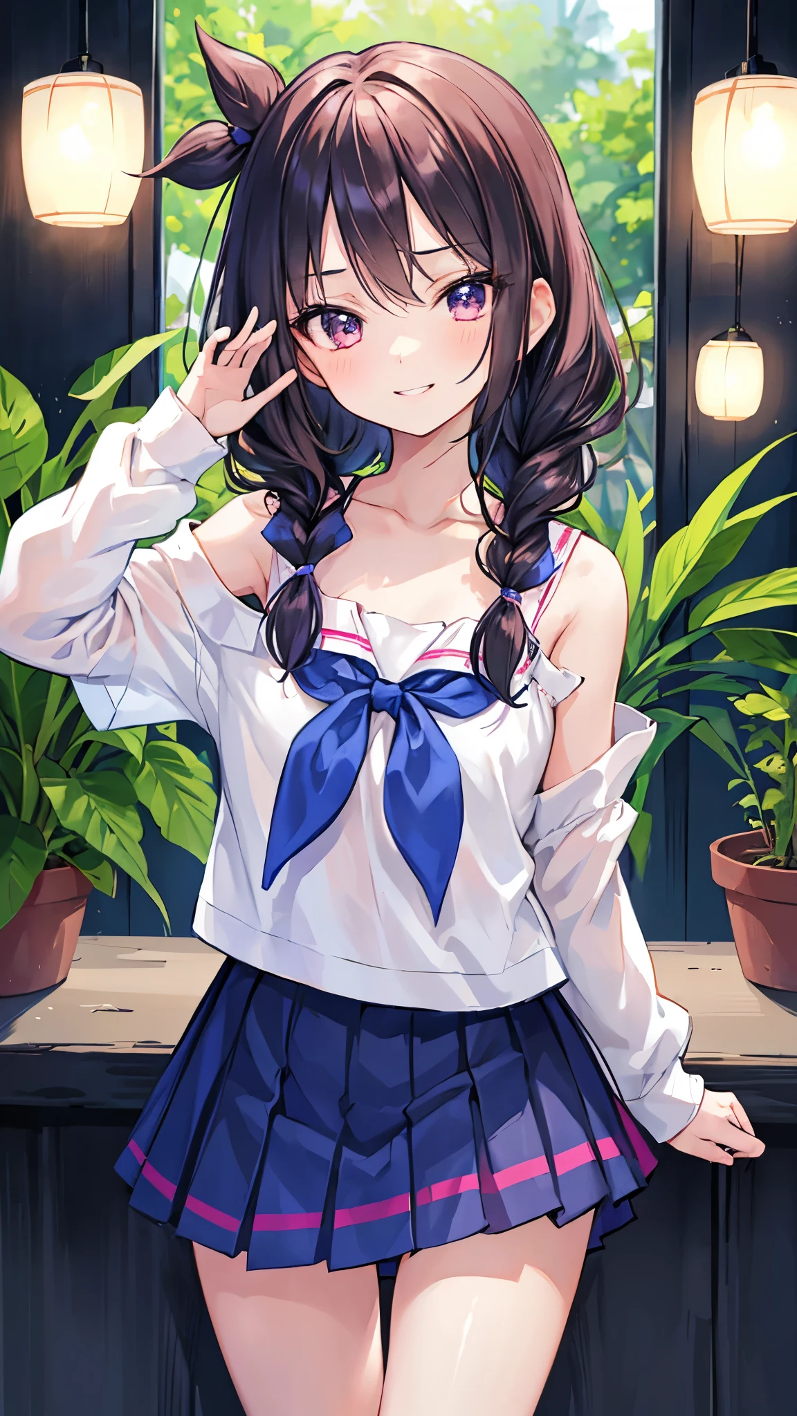 1 junior idol cute lovable adorable tiny australian middle-sgirl enc, loose hair, shy smile, unique face, blacke hair, immature, childish, acting super shy, delicate, weak, loving romantic vibes, in love, small short height, preparing for mating, dwarf girl noble, short slim legs, mischievous, soft babyfaced gentle happy looking face, carefree, unblemished skin, otaku student president, grin, braids hairstyle, naughty, teasing, awkward short girl, pitite lityle dainty diminutive, shougakusei shoujo, excited, hyperactive girl, skirt, small shoulders, slim arms, acting spoiled, sch0olgirl bangs, 10 years old fashiontiful beautiful beautiful girl, gentle and attractive beautiful girl, 10 years old, delicate and sexy Attractive oval face, double eyelids, smart peach blossom eyes, pink lips, small nose, bare shoulders, ultra high definition, super detail, fresh and impressive