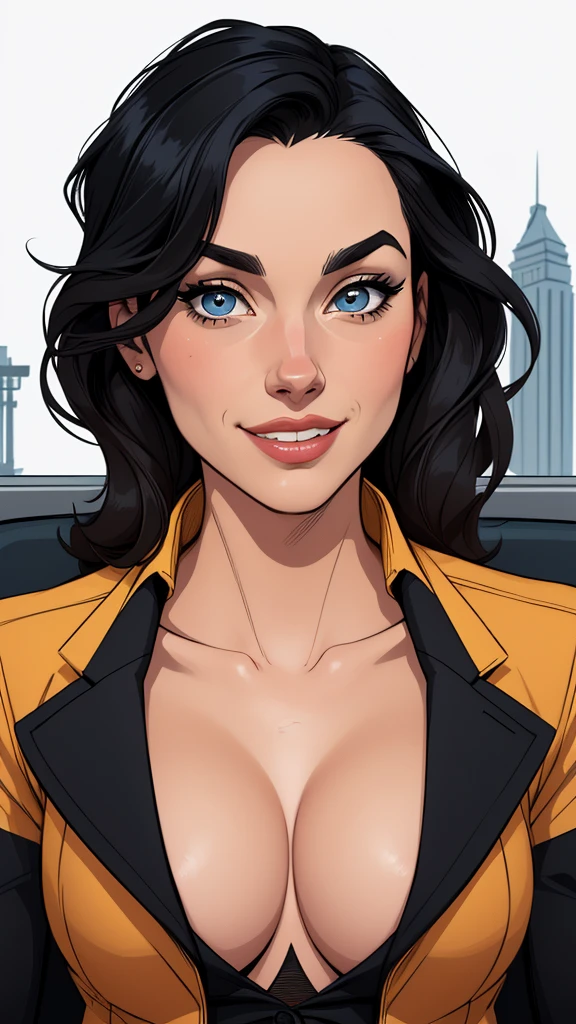 estilo de desenho animado:1.2), draw ART Artline fundo branco mulher Imagem de desenho animado de uma mulher , roupas sensuais , garota super valente destemida , cartoon style illustration, estilo de arte dos desenhos animados, estilo de arte dos desenhos animados, digital illustration style, design de personagens altamente detalhado, arte digital detalhada fofa, City fan art, design de personagem retrato, beautiful digital illustration, retrato de alta qualidade, arte em quadrinhos, retrato do design do personagem, white background Busty without clothes and medium breasts cartoon style female character dressed in Fallout 4 uniformCharacter Christina Ricci black hair style Morticia AddamsCartoon image of a woman .cartoon style illustration, estilo de arte dos desenhos animados, estilo de arte dos desenhos animados, digital illustration style, design de personagens altamente detalhado, arte digital detalhada fofa, City fan art, Design de personagens de retrato, beautiful digital illustration, retrato de alta qualidade, Arte em quadrinhos, jovem expressando desejo sexual. Seios lindos e redondos sorriso de felicidade
