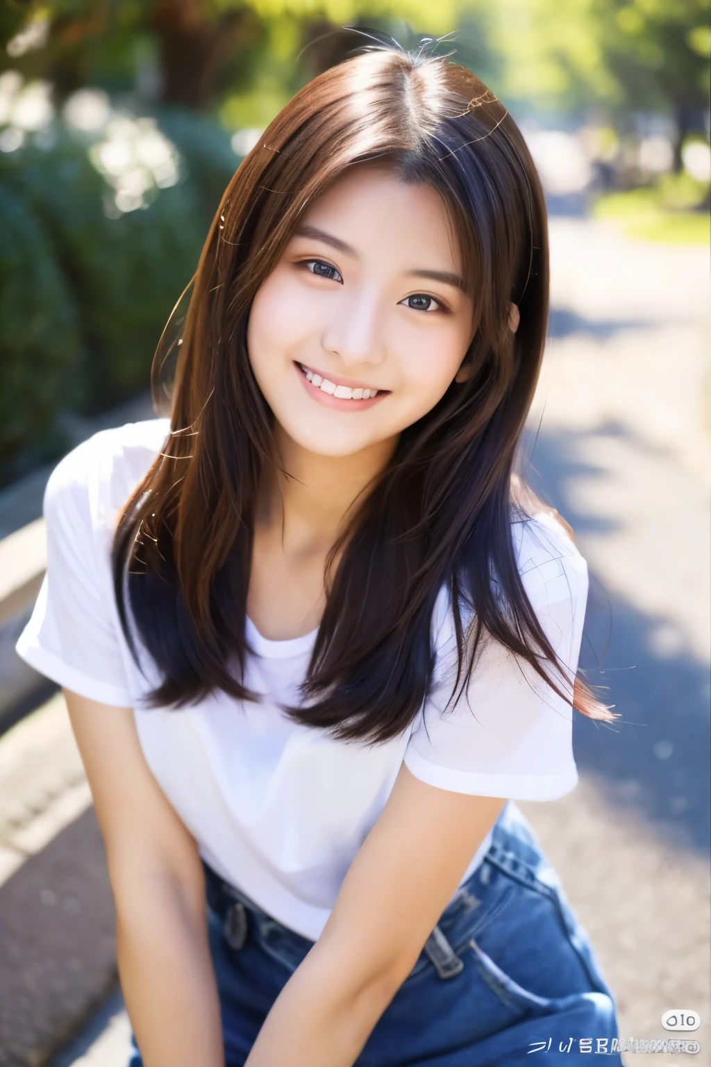 21 years old、smile、Beautiful eyes、shine、
