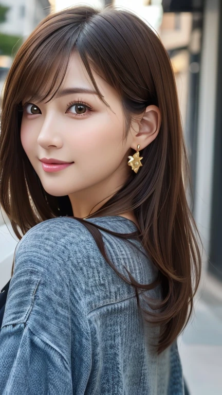 (Representative works:1.3)、(8k、Realistic、RAW Photos、Best image quality:1.4)、(30 year old mature woman)、Small face、Beautiful Face、(Realistic Face)、No makeup、Natural Makeup、light makeup、 (Dark brown hair)、Beautiful hairstyle、Realistic eyes、Beautiful details、 (Realisticな肌)、Beautiful Skin、 (Casual Fashion)、 Confused、 charm、超High resolution、Ultra-realistic、 High resolution、Golden Ratio