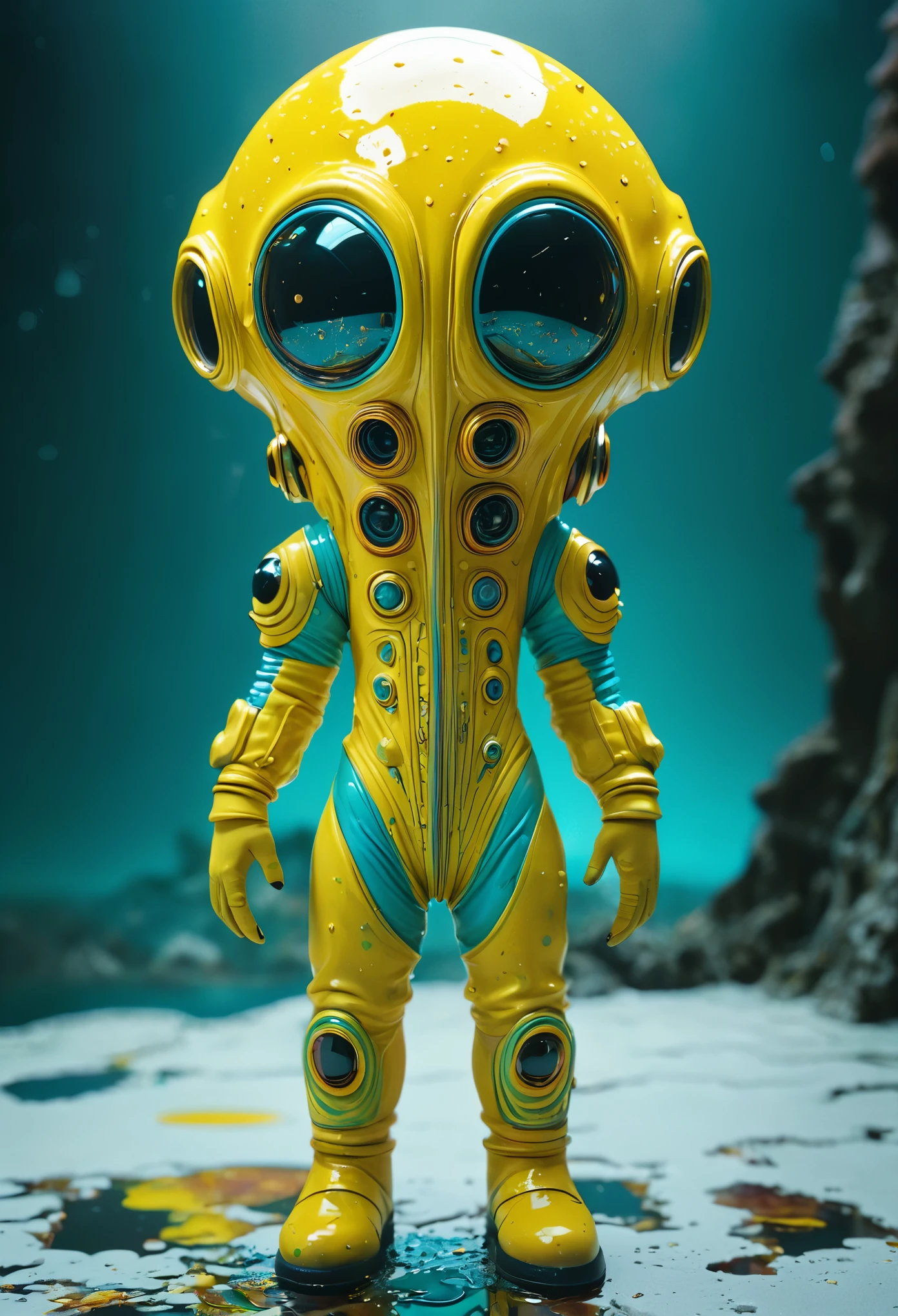 8K, ARTISTIC photogrAphy, best quAlity, mAsterpiece: 1.2), A (potrAit:1.2) Don Bluth Style ASTRONAUT Cthulhu yellow Toon Doll, full body RAW candid cinema, cyan hair, 16mm, color graded portra 400 film, remarkable color, ultra realistic, sad admosphere, dark lighting, oppressive atmosphere, depressive colors, kodak portra 400, photograph,r, Natural Light, Pinhead lighgts, blur reflection, Brush Strokes, Smooth, abstract, Splatter, Oil On Canvas, rainbow colors, fractal isometrics details bioluminescens : a stunning realistic photograph of wet bone structure, 3d render, octane render, intricately detailed, titanium decorative headdress, cinematic, trending on artstation | Isometric | Centered