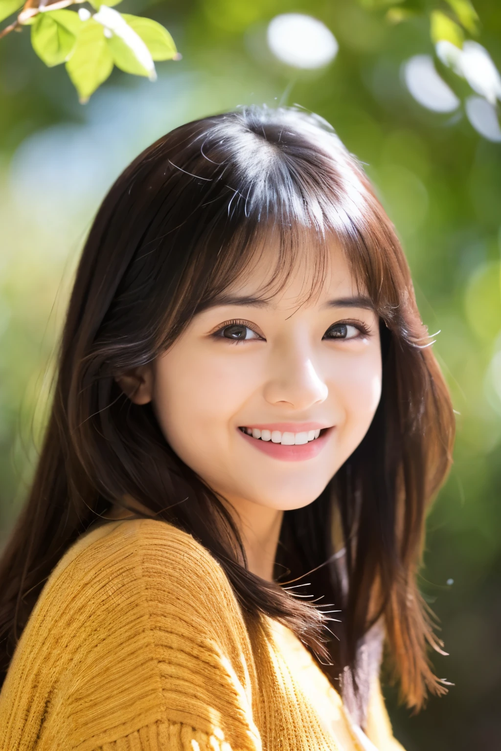 27 years old、smile、beautiful、Shining eyes、stare、,Clit Eyes、