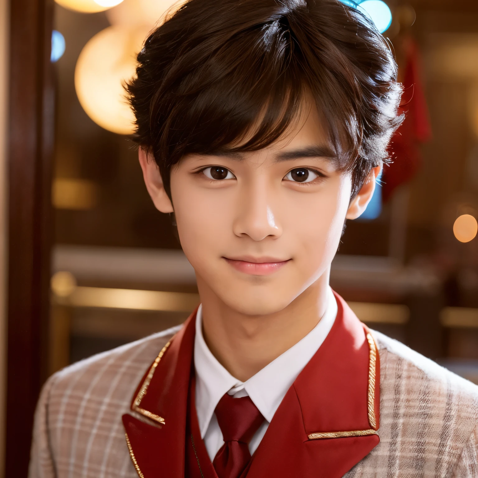 A Bellboy, cute and handsome face, young boy