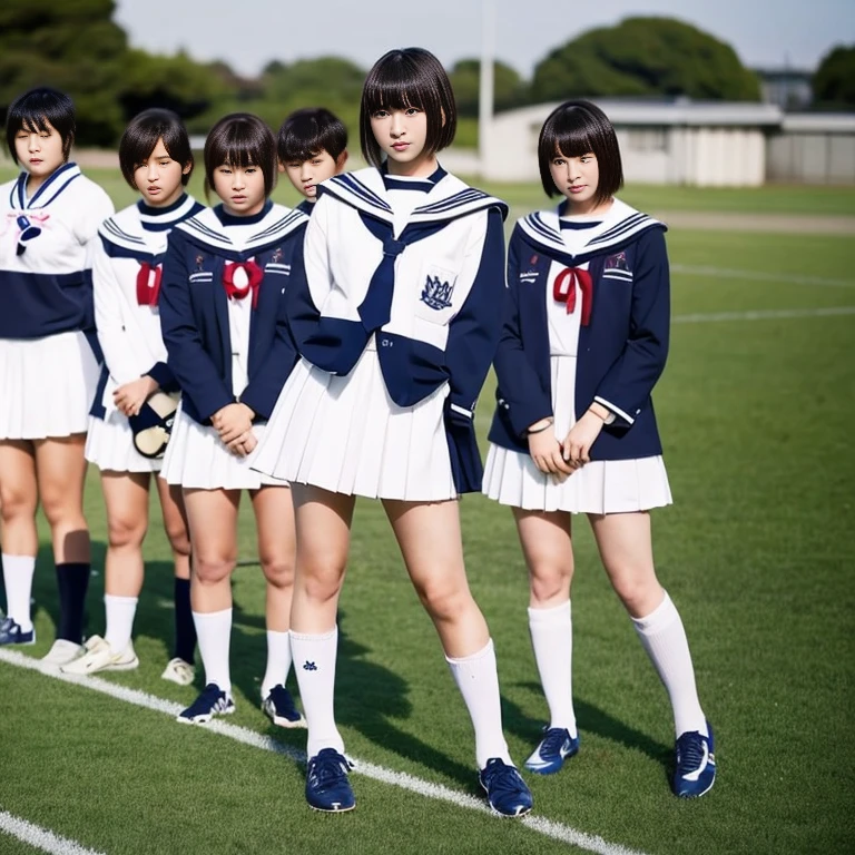 highest quality Japanese high school calligraphy club captain gang-raped by male rugby team members bangs Trendy hairstyle Leg spread required tall Cinematic Sailor suit Thin legs