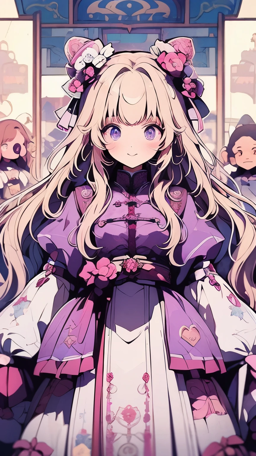 Stanislav Holý, Charlotte Dematons, Sijtje Aafjes, Ryo Ikuemi, Natsumi Itsuki, Yuki Kodama, Surrealism, wonder, strange, fantastical, fantasy, Sci-fi, Japanese anime, Summer of Yumekui and Alice, the beautiful blonde miniskirt girl, perfect voluminous body, Moebius tea party, invitation delivery, detailed masterpiece Hyper realistic depth of field cinematic lighting sharp focus zoom in happy coquettish cute real