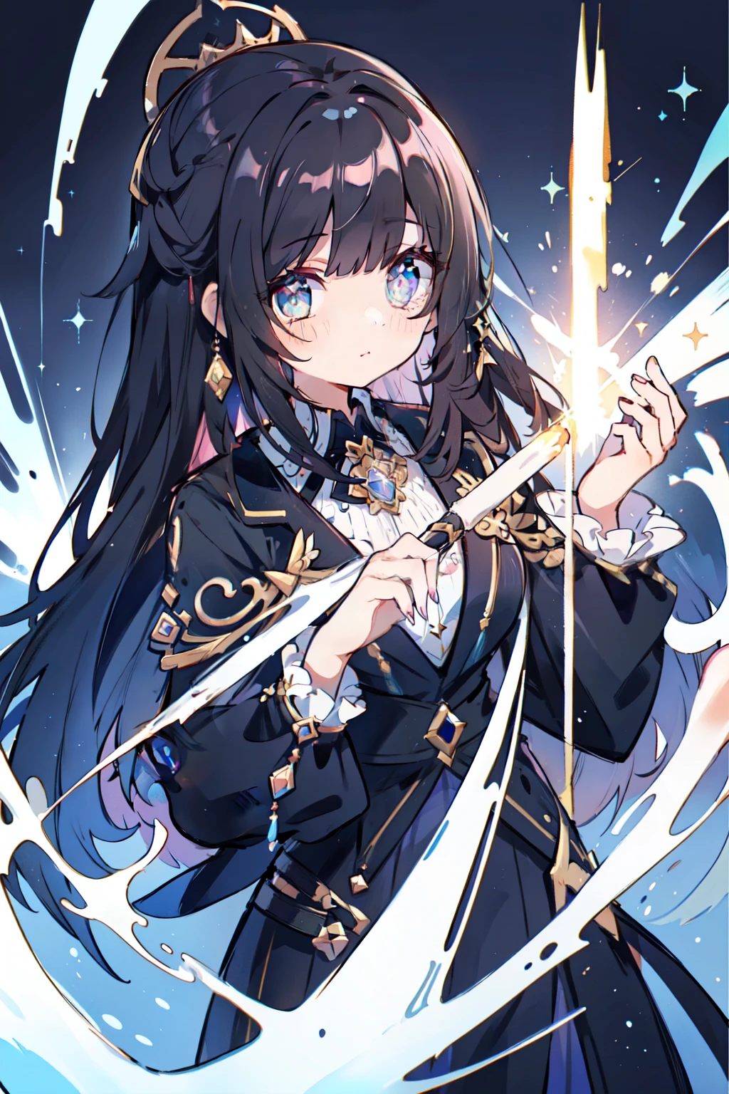 Master piece, highest quality, 8K resolution, sharp focus, detailed, beautiful girl, sparkling eyes, golden ratio face, otherworldly liquid, watercolor painting, ((pastel colors)), bright colors, colorful, sharp focus, high resolution, fine details, , ((sharp eyes)), light blue aura,
