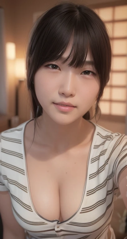 highest quality, Ultra-high resolution, Highly detailed skin, Physically Based Rendering, 19-year-old Japanese woman,I&#39;Not wearing underwear,Very small breasts, Beautiful cleavage、Take off,Nipplesを通して,Nipples are also visible, Wet white see-through shirt, topless,Without chest pad,Fabric so thin that you can see through,Nipplesの輪郭はNipplesの形をはっきりと表現しています.、Nipples、Areola, (Realistic: 1.4), Young Face, Written boundary depth, Nipples visible through clothing