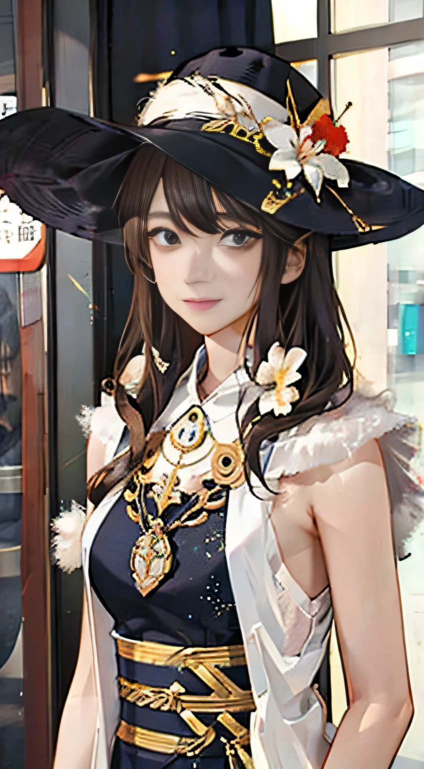 highest quality, masterpiece, One woman、 whole body, Very delicate and beautiful woman, 8K Wallpaper, Beautiful fine details, Beautiful sparkle, Cinematic lighting、27 years old、Idol、sexy、Colorful costumes、Red Line、Tall beauty、Sadistic