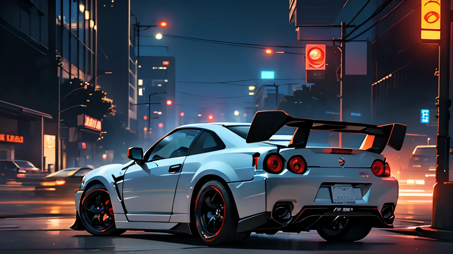 (High resolution CG Unity 8k wallpaper). (masterpiece). (Highest quality). (Super resolution). (Best illustration). (Best Shadow). (Absurd).
Nissan. Sylvia. Tuned car. Tune up. cyber punk. City of night. Skyline GT-R.