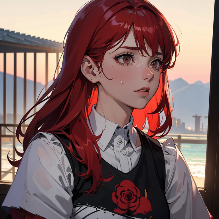 mami, MILF, Mature female, punk, rua, peituda, peitos enormes, Seios enormes, sweating, red hair, Cabelos Longos, hentai, High detail, symmetric, alta qualidade, natural lighting, textura da pele, Absurdo, high resolution, ultrasharp, 8k, master part, extreme attention to detail, rosto perfeito,Realistic, (master part, qualidade superior, best quality, Arte Oficial,) Very detailed, Mais Detalhado, (1mulher:1.3)