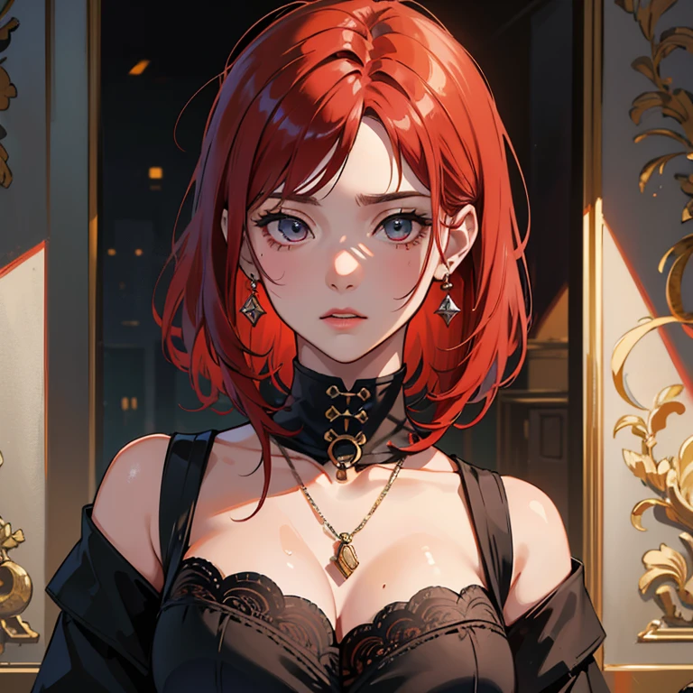 mami, MILF, Mature female, punk, rua, peituda, peitos enormes, Seios enormes, sweating, red hair, Cabelos Longos, hentai, High detail, symmetric, alta qualidade, natural lighting, textura da pele, Absurdo, high resolution, ultrasharp, 8k, master part, extreme attention to detail, rosto perfeito,Realistic, (master part, qualidade superior, best quality, Arte Oficial,) Very detailed, Mais Detalhado, (1mulher:1.3)