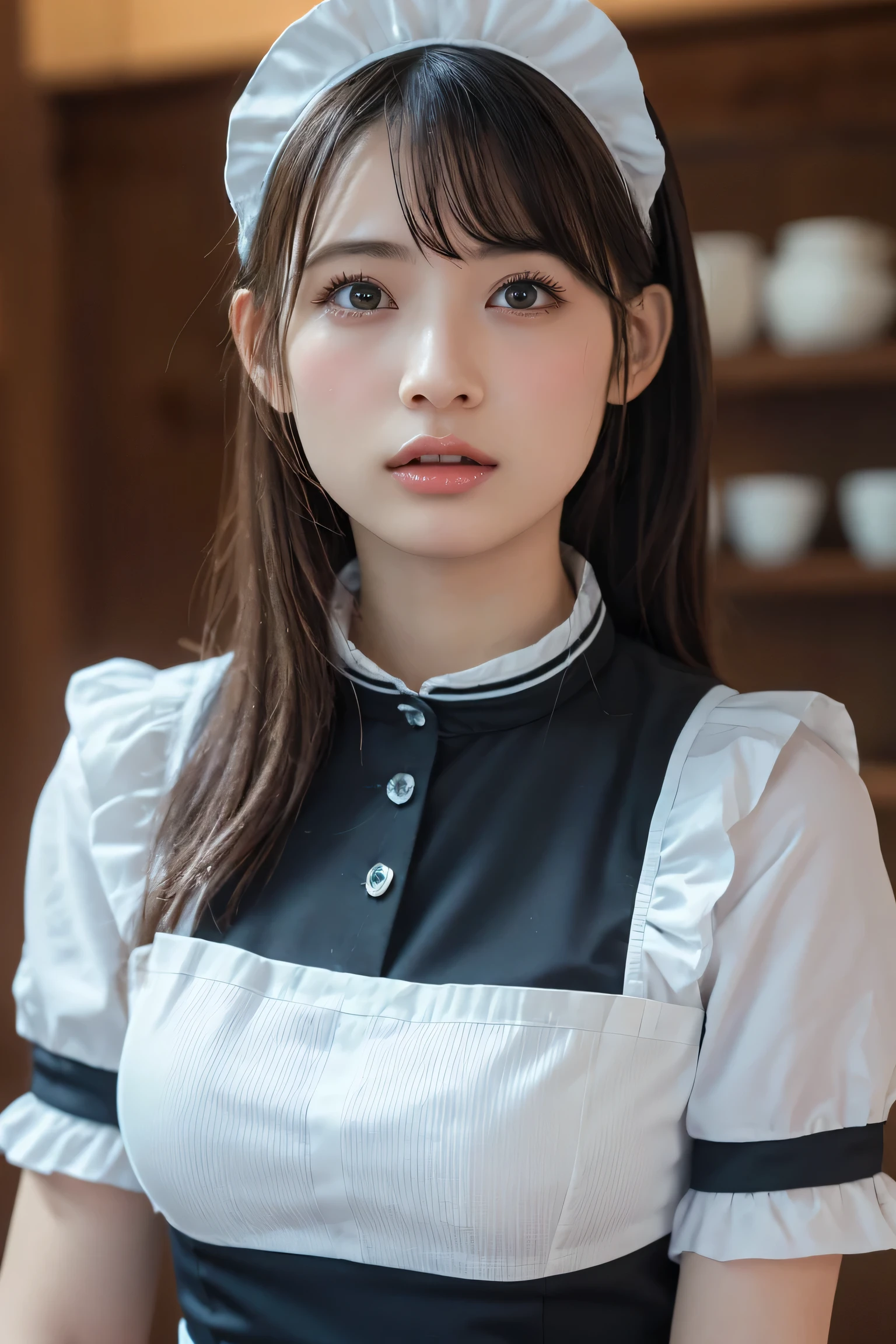(8k, RAW Photos,highest quality, High resolution:1.1), (Ultra-realistic:1.4),(Realistic, Realistic:1.3),The Beauty of Japan、Rhythmic gymnastics club、Rhythmic Gymnastics Uniform、((Upper Body:1.3)),((Maid:1.3)),((Maid Cafe))
Estimated consumption : 
