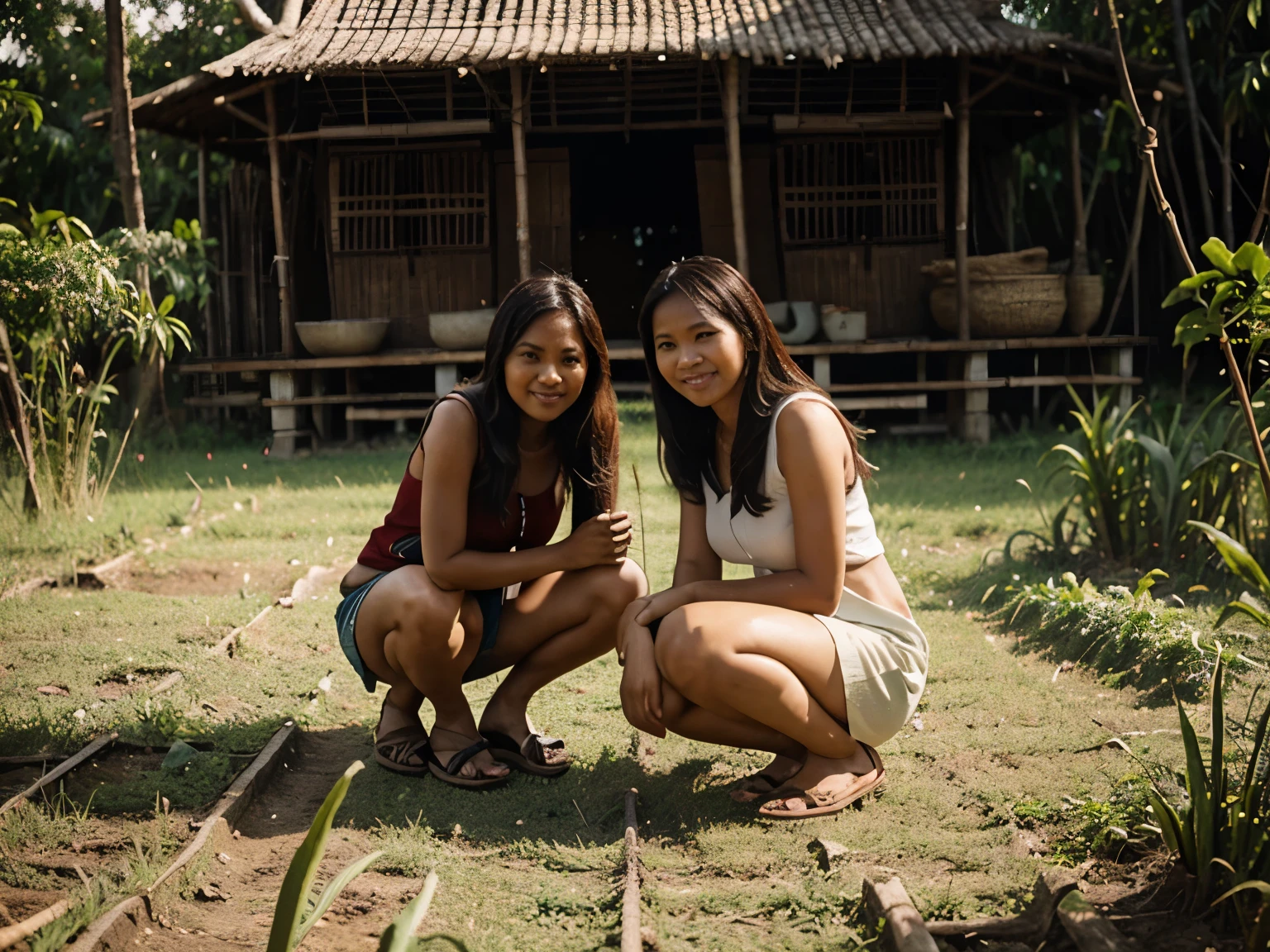Sawah, singa, pohon
