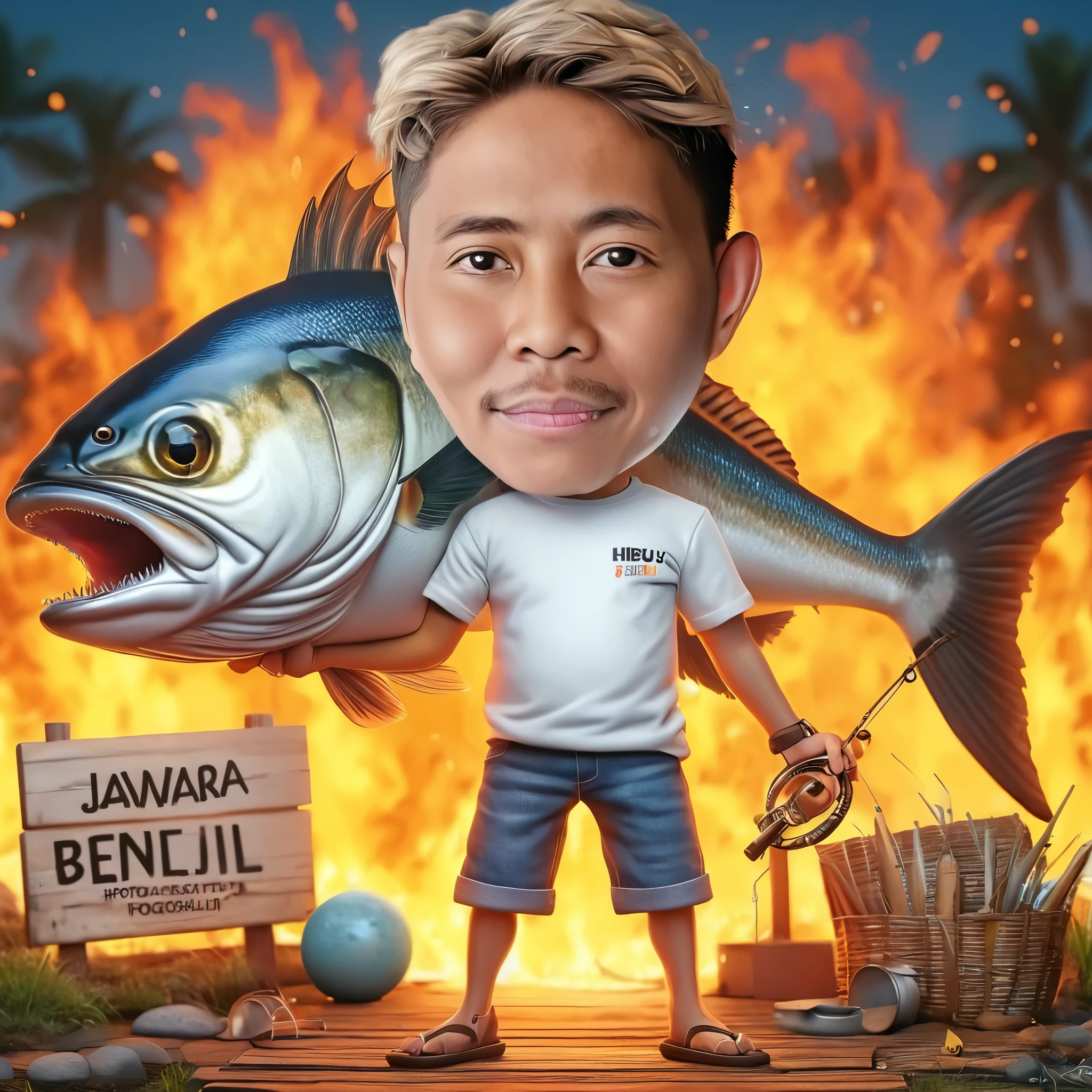 8K, hiperealistik fotografi, 3d karikatur