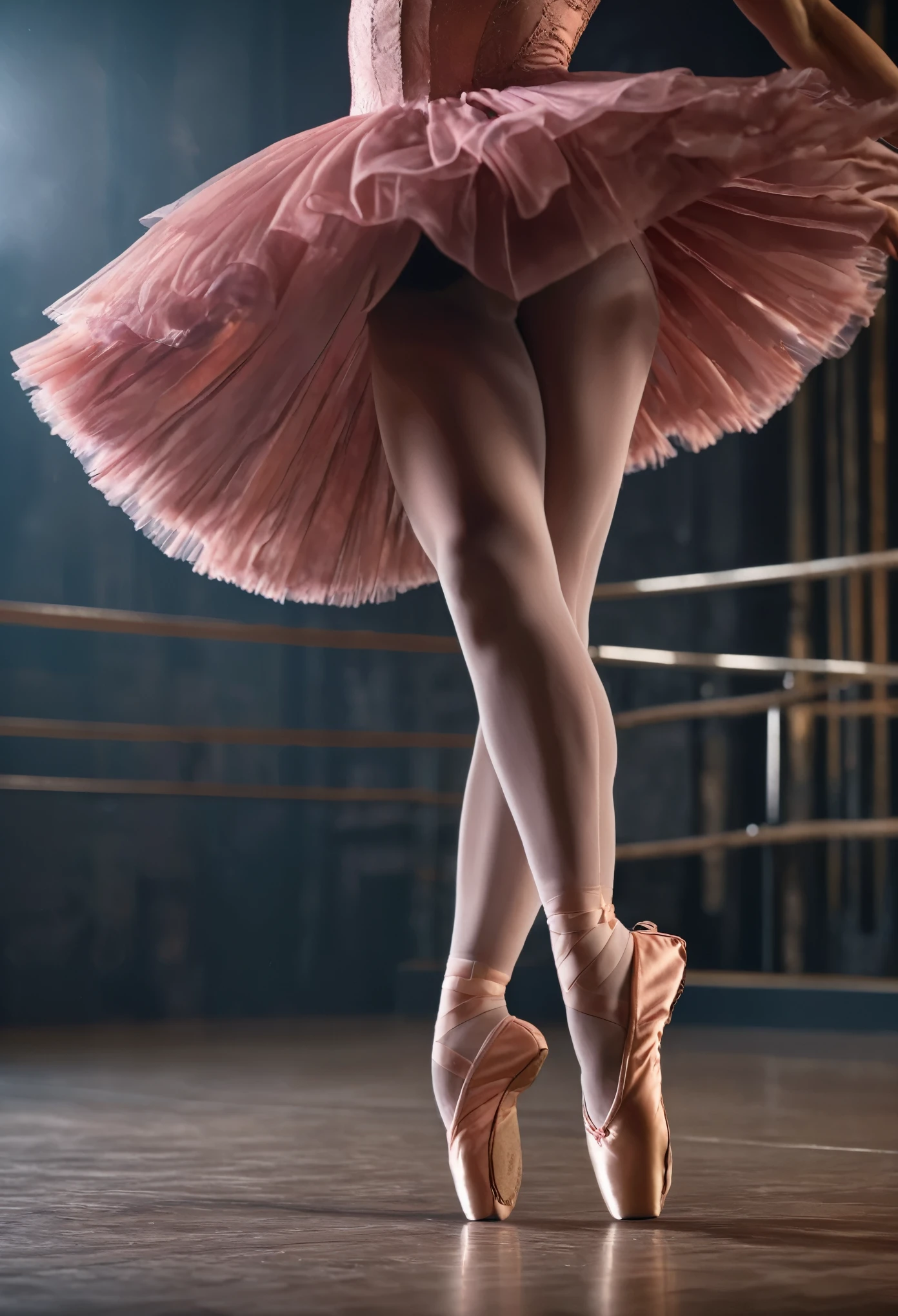create an image demonstrating the style of ((Ballet Core)) style, Hyperrealism, 8K High Resolution, Vibrant colors, Sharp focus, Very detailed