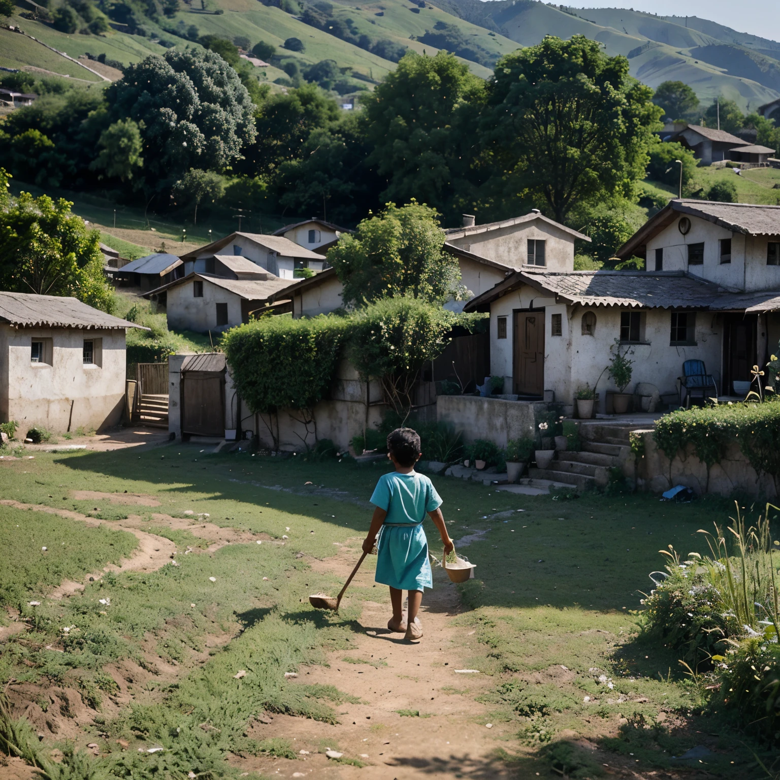 Scene 1: The Village

In a small, remote village nestled between rolling hills, there lived a young boy named Arjun. The village was serene but lacked modern amenities, including a proper school. Most children, including Arjun, spent their days helping their families with chores and tending to the fields.