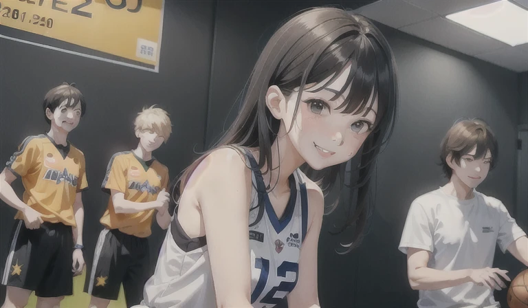 Lifestyle, , and Kyoto Animation, postprocessed), taken in 2022, 3 Delight, Photos taken in 2020、Best quality laughs、Nihilistic smile、club activities、basketball club、basketball