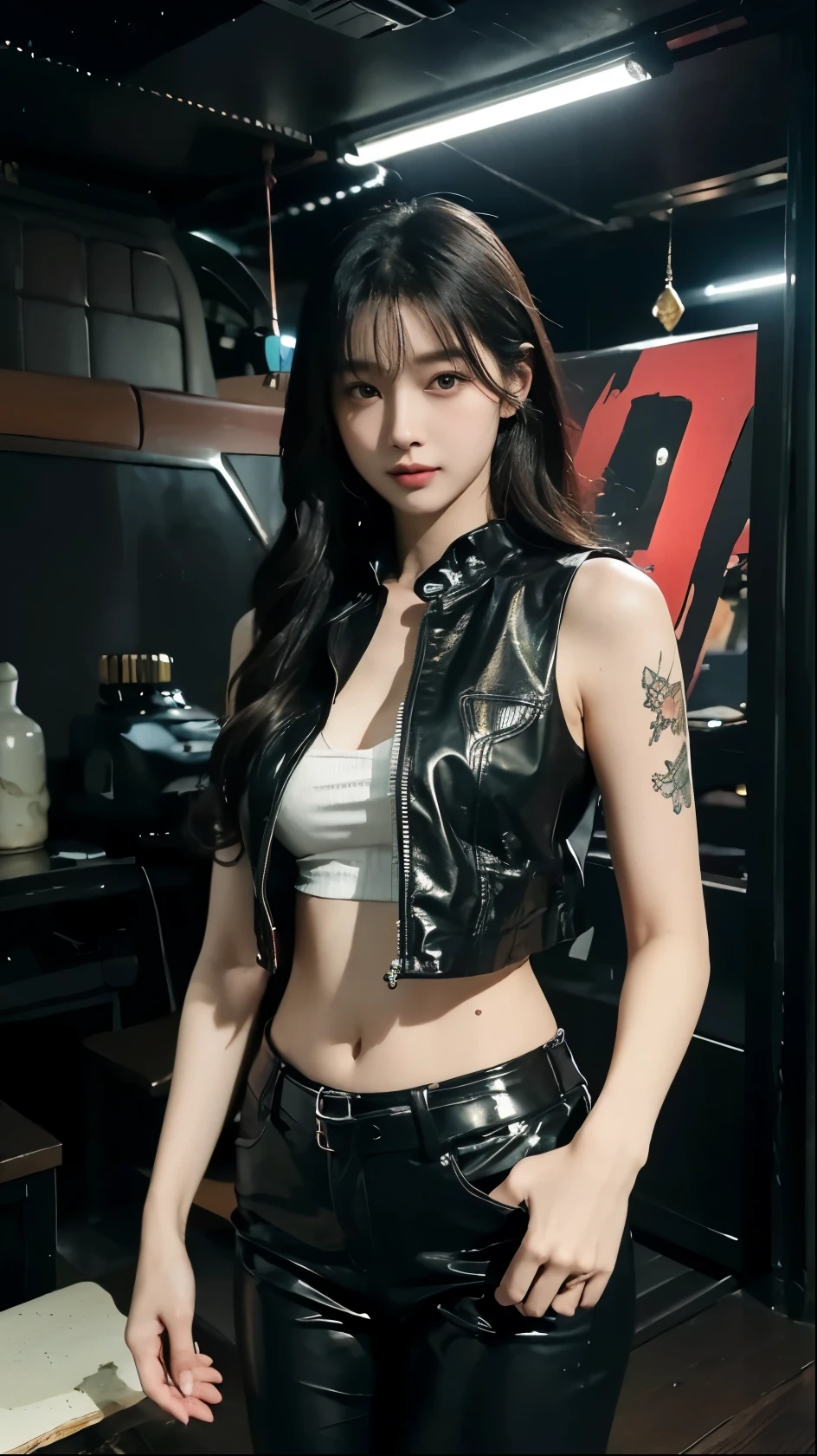 (high quality, 8K, Original Characters), (fact: 1.5), (masterpiece, best quality, high resolution: 1.2), girl, Summer Night, (Smooth texture: 1.5), Sexy short skirt, Delicateeyes, Delicate images, Boat, river, facing the camera, A big lotus blooms behind the back, moonlight, breeze, firefly