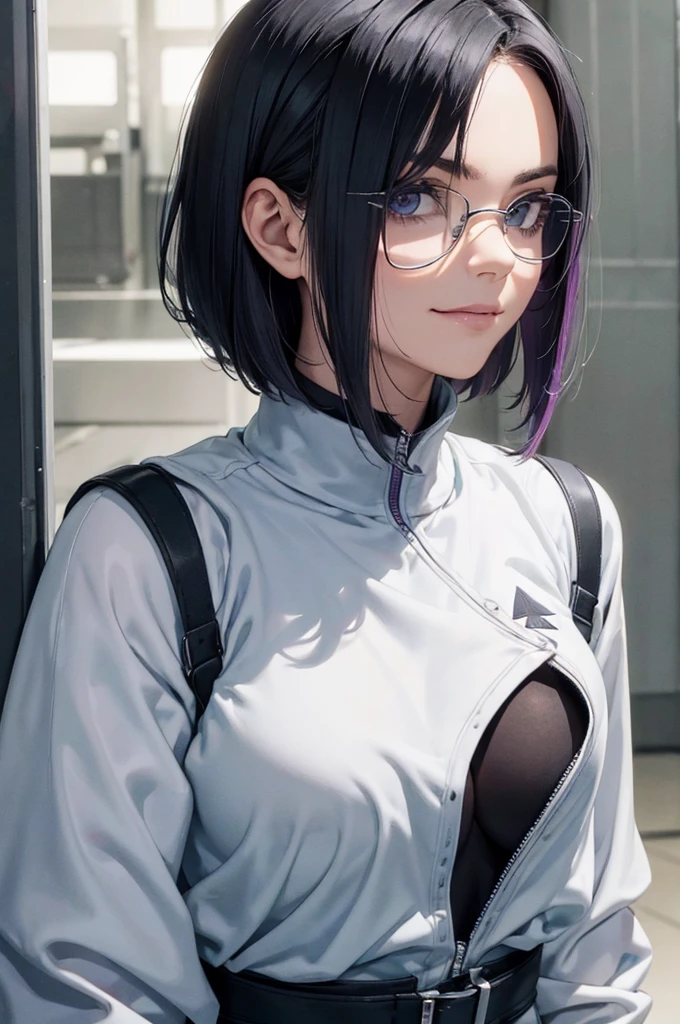 woman,14 years old,,city,night,(((white and blue tight miniskirt bodysuit))),,open mouth smile((See-through))(((glasses))),((beautiful long ponytail)),(()),blush、surprised face,((())),((blonde))(((On the way to changing clothes)))(((While taking off my clothes)))