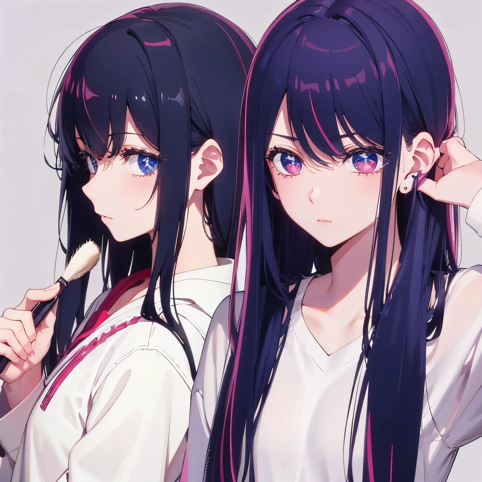 Brush your hair back