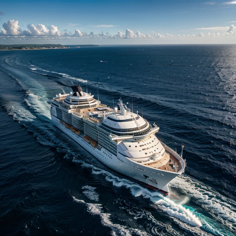Create a map of an Atlantic cruise, navio.