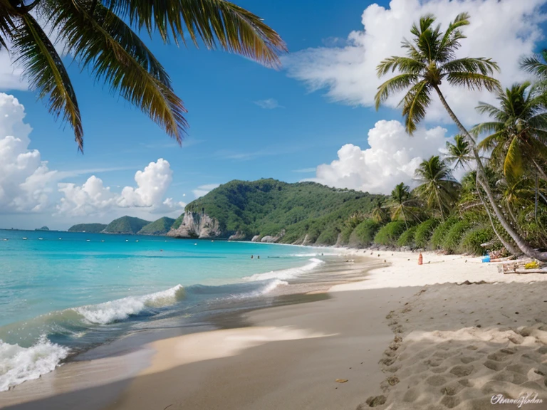 Beautiful beach in tropics