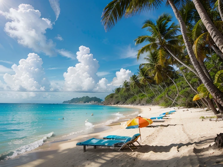 Beautiful beach in tropics