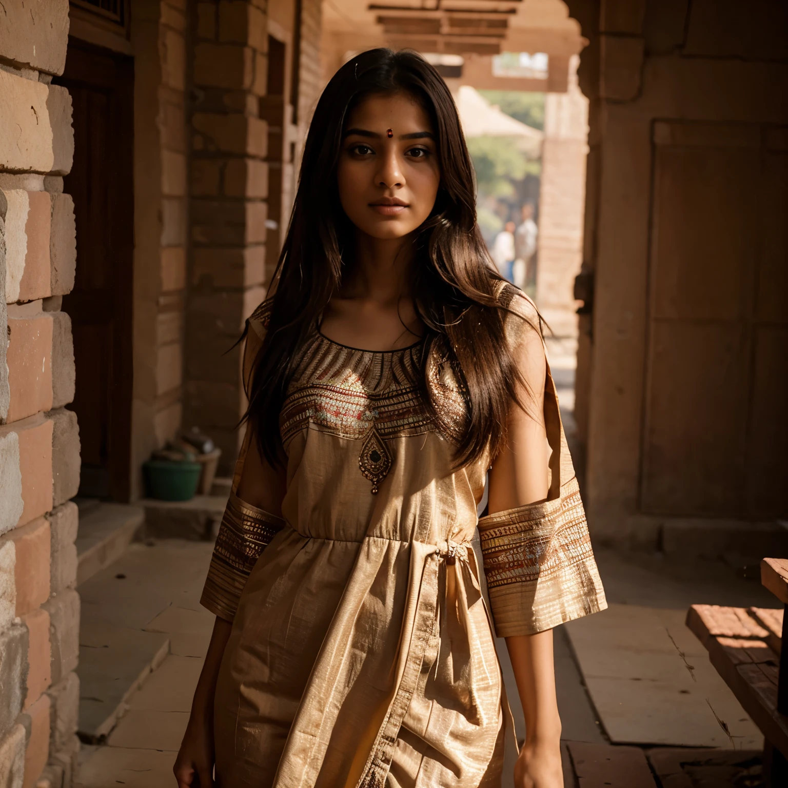 Show me a girl in Indian wear
