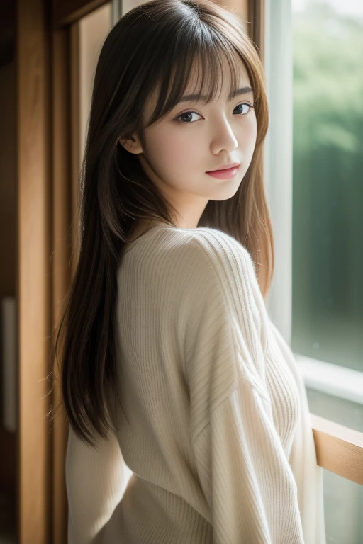 (masterpiece、16k image、high resolution、highest quality)、solo、One Girl、(Japanese Girls' High School Sailor Uniform,perfection)、(Perfect Anatomy,Beautiful body、Healthy Body、Beautiful Skin)、sunny day、Black-haired、ponytail、black eye、On the way home、Small Tits:1.5、School zone、artistic.、Beautiful woman、Beautiful Body、smile、Age 22