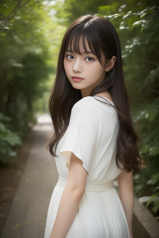 (masterpiece、16k image、high resolution、highest quality)、solo、One Girl、(Japanese Girls&#39; High School Sailor Uniform,perfection)、(Perfect Anatomy,Beautiful body、Healthy Body、Beautiful Skin)、sunny day、Black-haired、ponytail、black eye、On the way home、Small Tits:1.5、School zone、artistic.、Beautiful woman、Beautiful Body、smile、Age 22