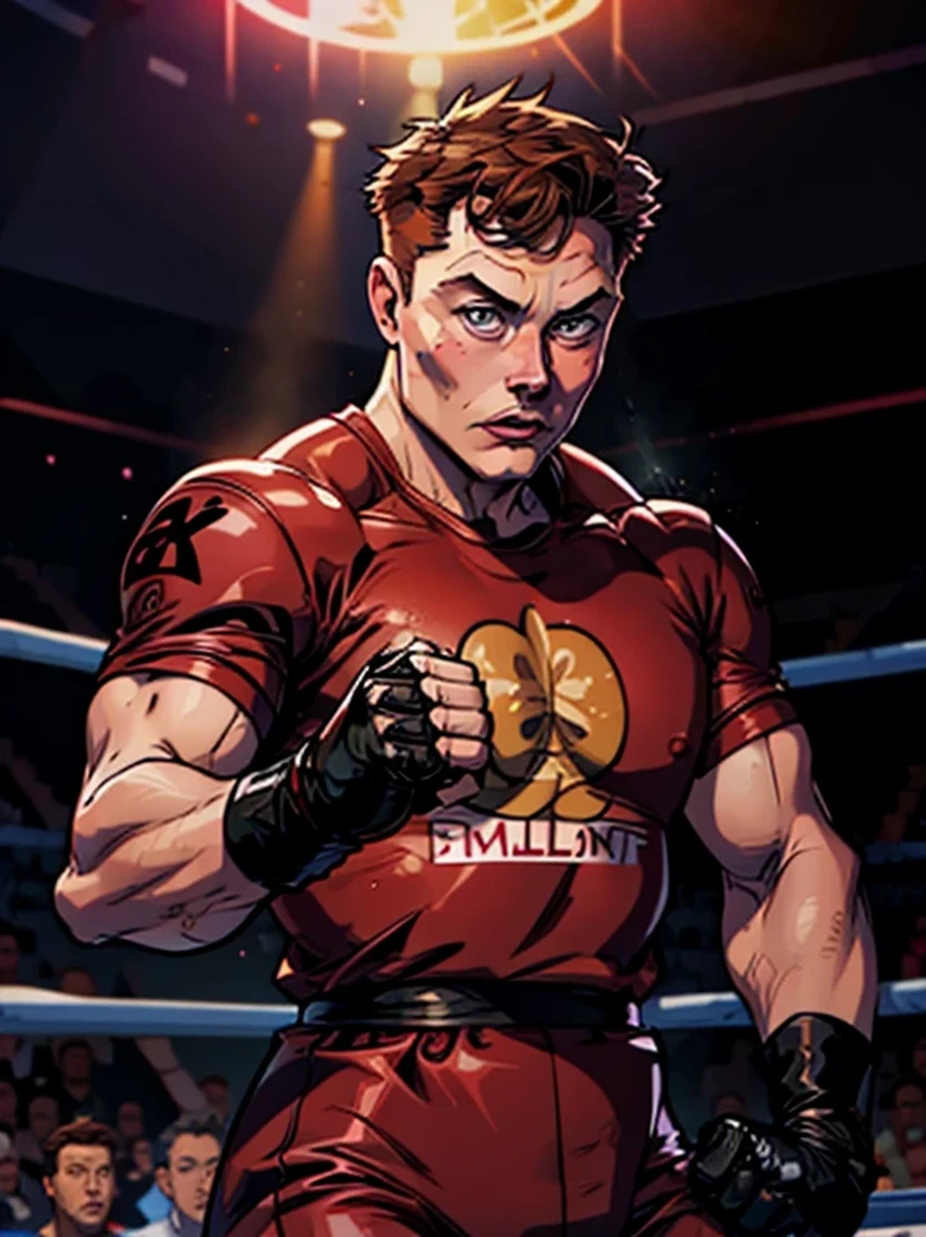 elon musk doing boxing
