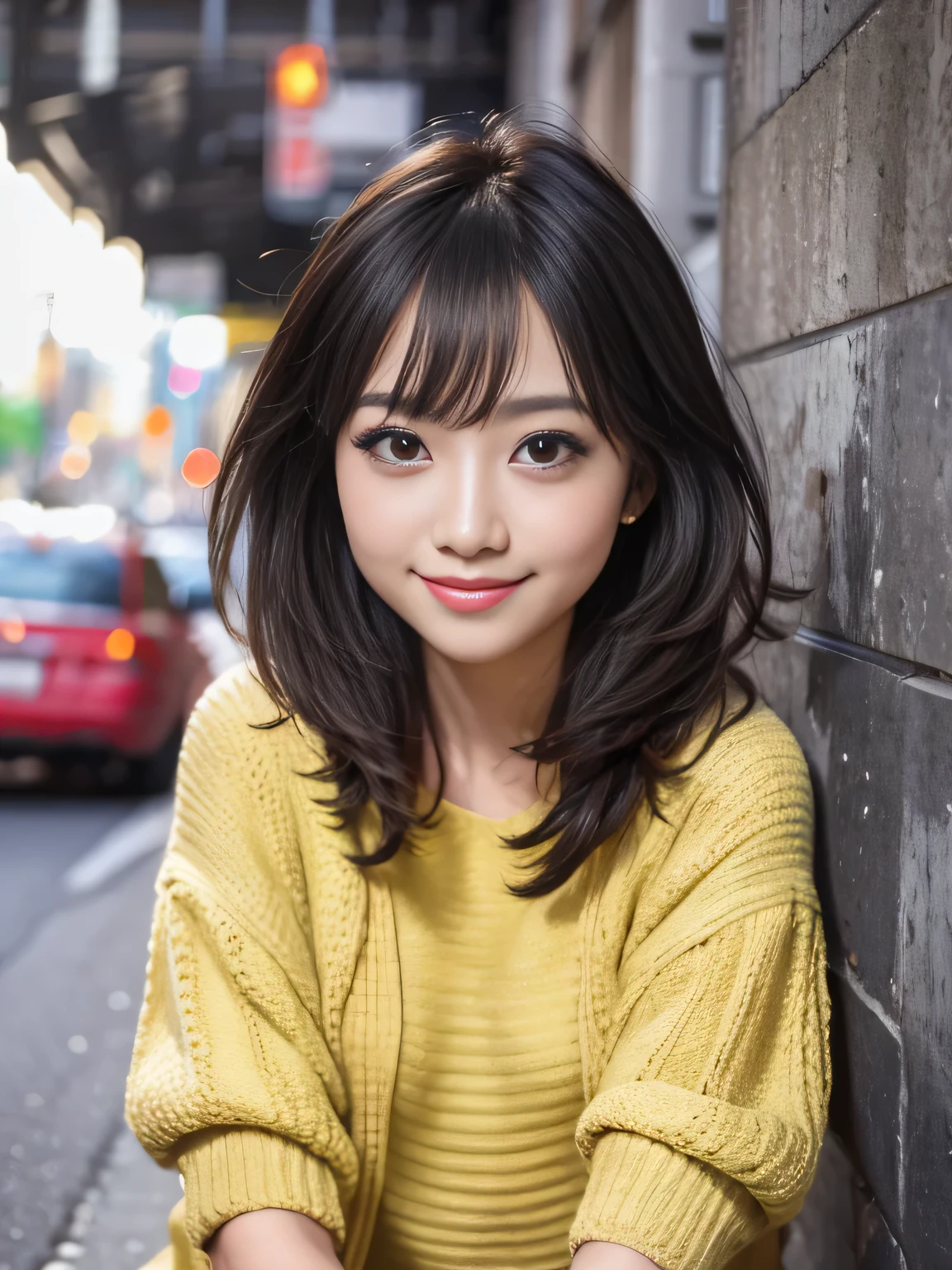 good morning、20-year-old、Fair skin、Black Hair、smile、