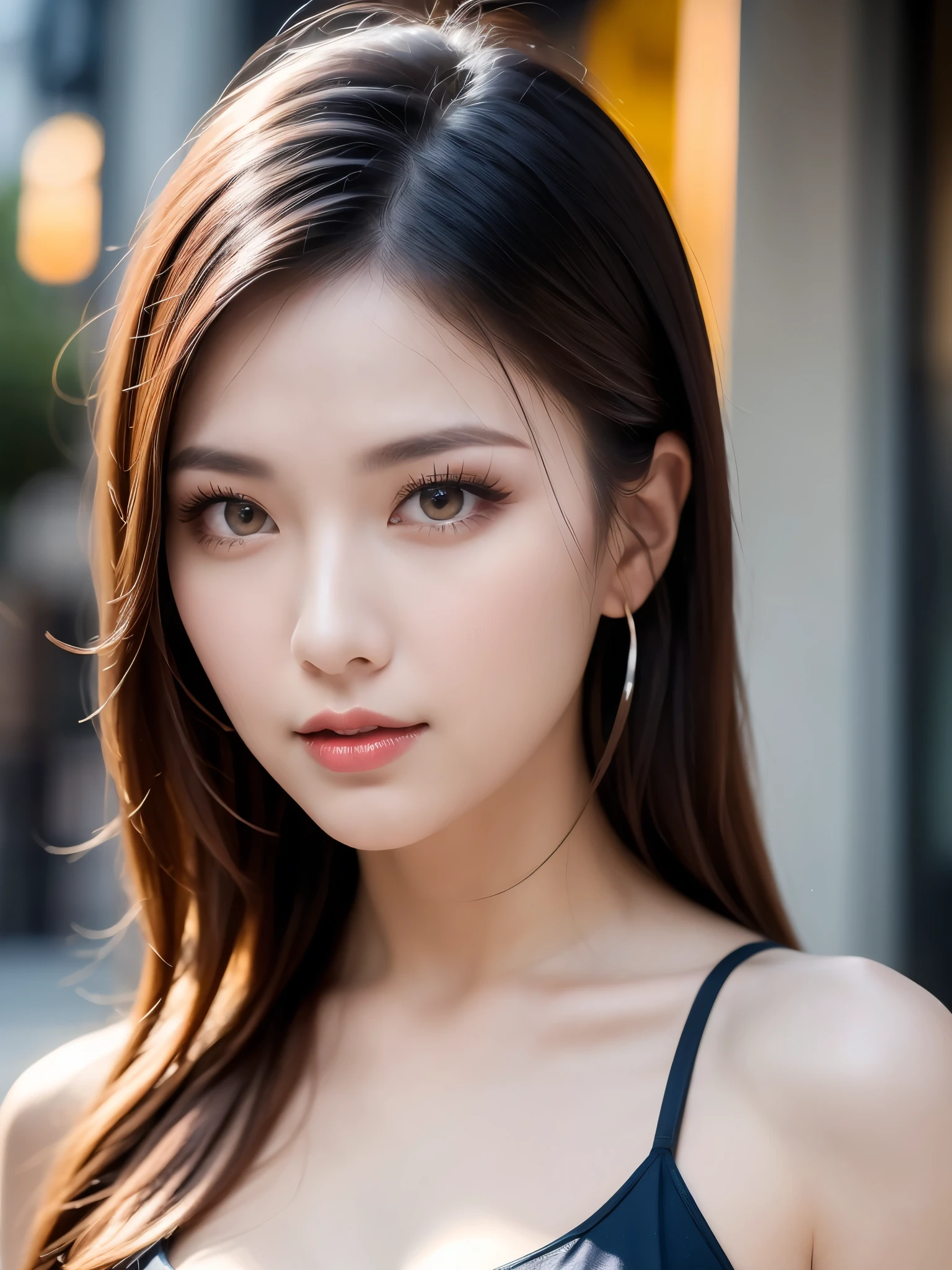 (Dark red right eye), (Dark blue left eye), (((masterpiece))), (((highest quality: 1.4))), ((Super Detail: 1.4)) , Lovely lady, Gorgeous Chinese Model, Translucent dress, See-through dress, Gorgeous exotic features, heterochromia with left is blue and right is red:1.5,  Shining silver hair, Highly detailed facial features, Expressive Face, Detailed Texture, Natural Skin Shader, Sexy Girls, amazing, skin tight dress, Japanese Model, Volumetric, Warm shades beneath her skin, Eyeshadow、Professional makeup、Gorgeous makeup、Portraiture、Sharp Eyes、Ultra-high resolution full body shots、