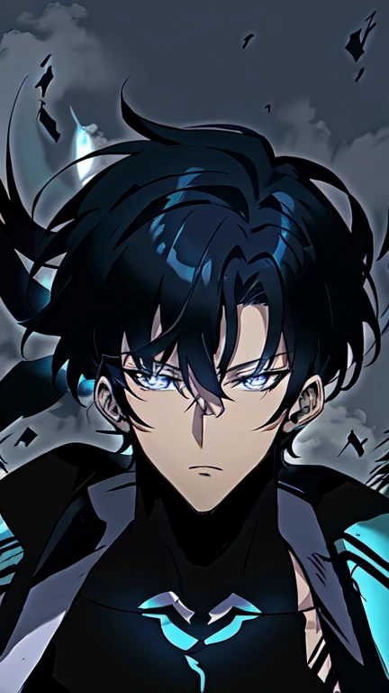 anime style drawing of a man with a piercing gaze, 8k badass anime, tall blue eyed anime man, handsome man in demon slayer art, inspired by Okumura Masanobu, trigger anime art style, official anime stills, main anime art, male anime character, background garden, full body, young anime man, official art, epic anime style, handsome anime poses