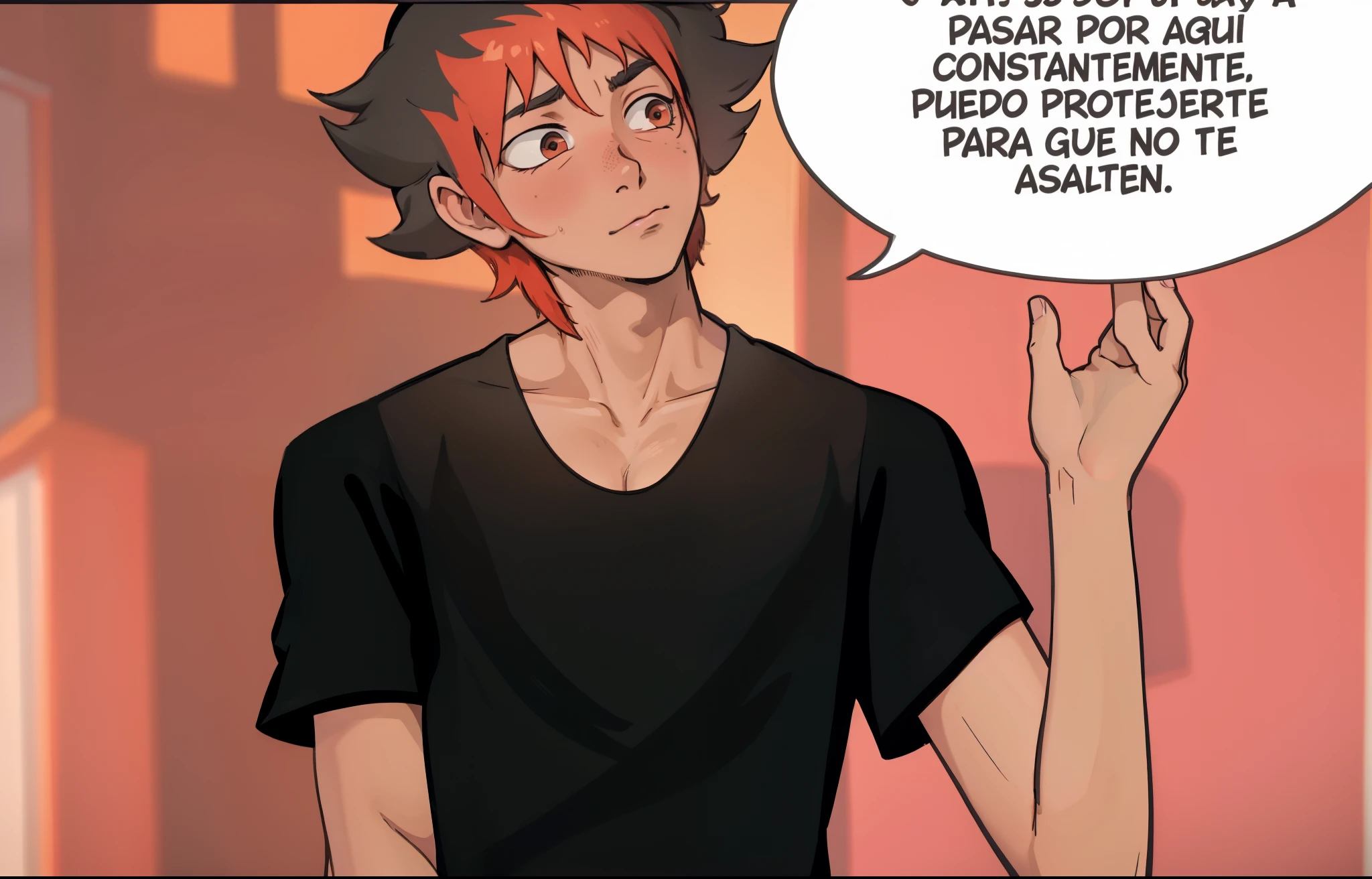 1boy, male focus, solo, Simple-Miqote BadBoyVibes-GenderFree SpeechBubble-Test
