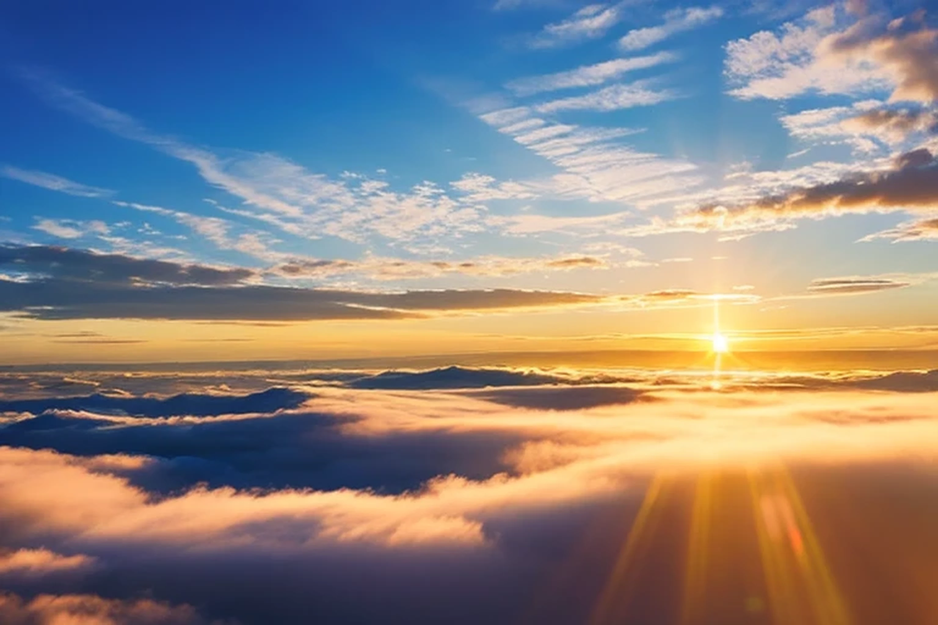 best quality,landscape,sun,Sun's light,Blue sky,good weather