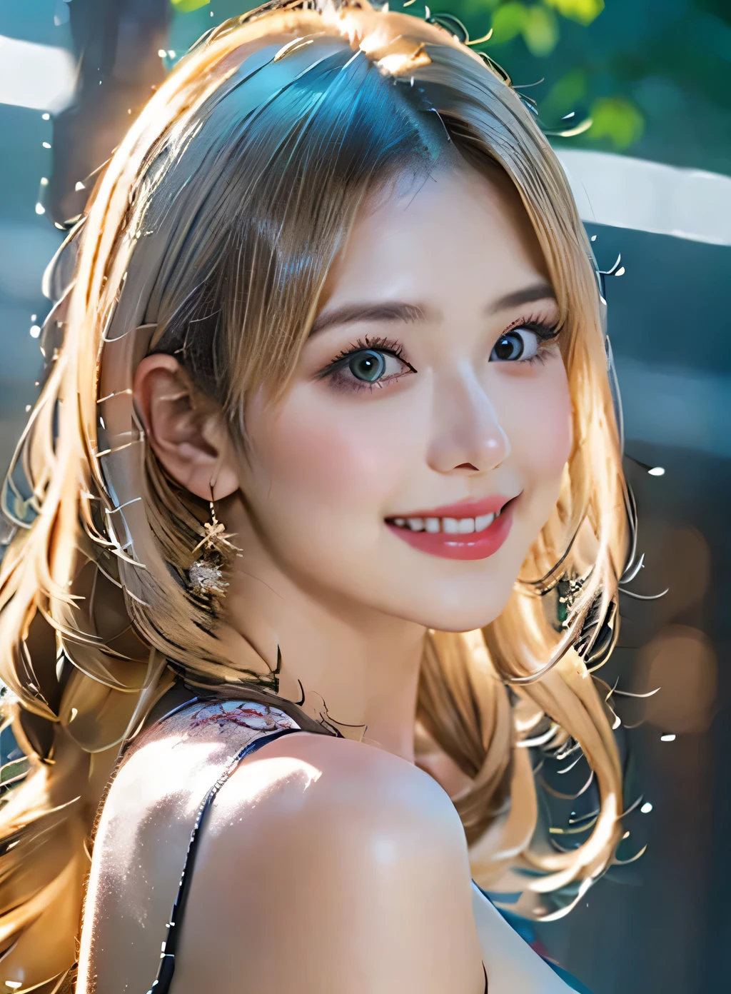 (RAW Photos, 最high quality), (Realistic, photo-Realistic:1.3), 最high quality ,masterpiece, (Symmetrical face), ((Big Ass, Big Breasts)), (beautiful girl), Pink lipstick, Colorful Makeup, Long eyelashes, Earrings, Applying eyeliner, Fair skin, Blonde Hair,(cute), (Detailed face), Fine grain, Detailed Iris, 8K Ultra HD, Digital SLR, Soft lighting, high quality, Film Grain, beautiful Fine grain, Beautifully detailed nose, Vagina Detail, Realistic face, Pink Cat, A light smile, (Very detailed face: 1.5), Fujifilm XT3, 最high quality, Super detailed, masterpiece, In detail, Superior, 8k wallpaper, Pixie Cut