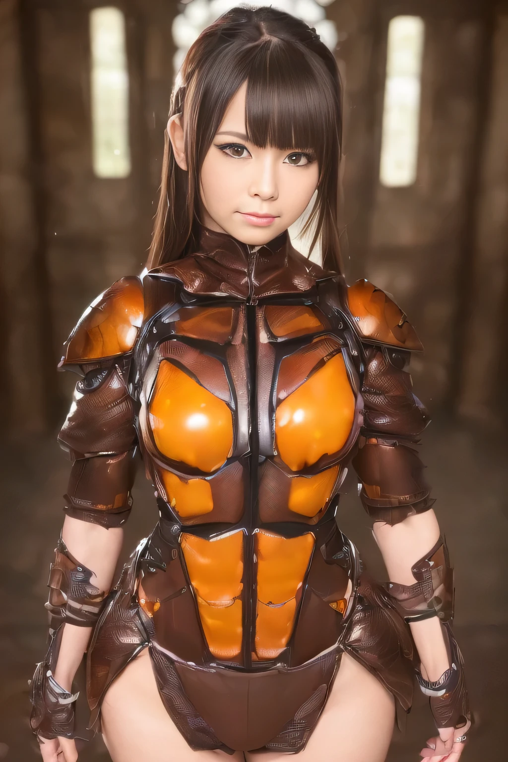 (high resolution,masterpiece,best quality,extremely detailed CG, anime, official art:1.4), realistic, photo, amazing fine details, all intricate, gloss and shiny,awesome many layers, 8k wall paper, 3d, sketch, kawaii, illustration,( solo:1.4), perfect female proportion,villainess, (fusion of dark brown cockroach and lady:1.4), (brown cockroach form lady:1.2), (brown cockroach lady:1.2), (fusion:1.2), (solo:1.4), (evil smile:1.2), muscular, abs, (cockroach brown exoskeleton bio insect suit:1.4), (cockroach brown exoskeleton bio insect armor:1.2), (brown transparency cockroach wing:1.4), (brown cockroach antennae:1.3),
