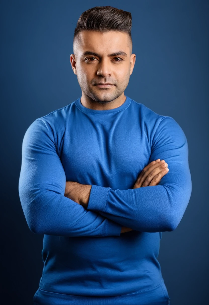 Homem de terno, especialista em relacionamento, crossed arms