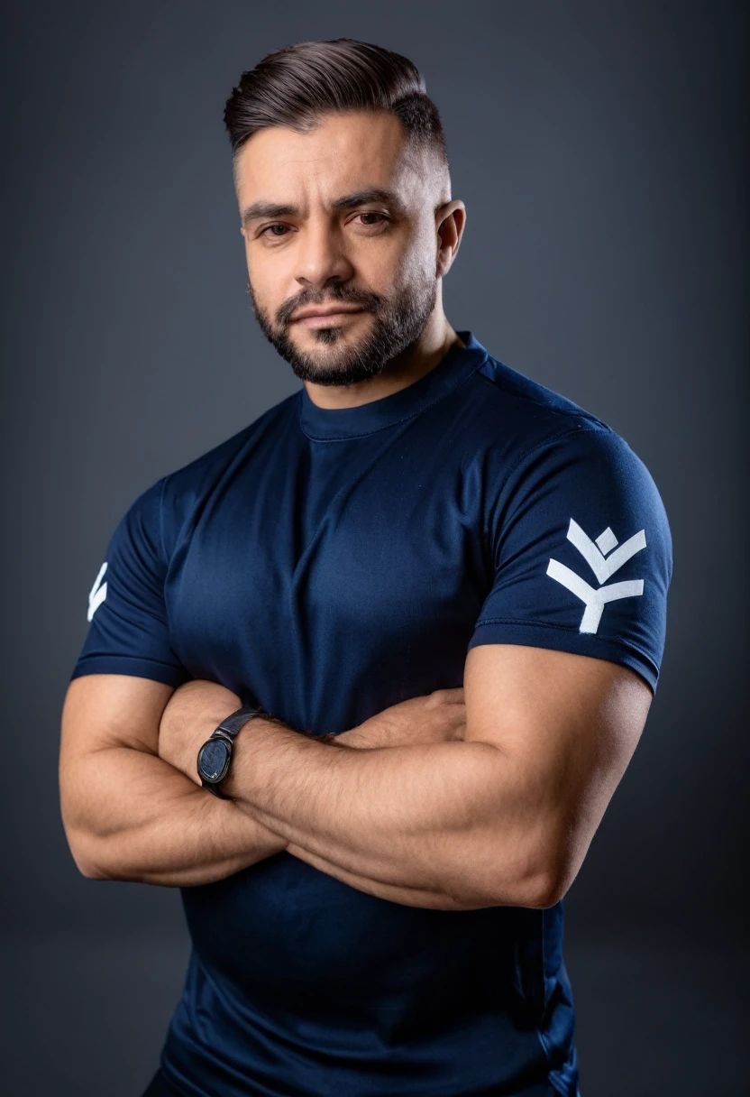 Homem de terno, especialista em relacionamento, crossed arms