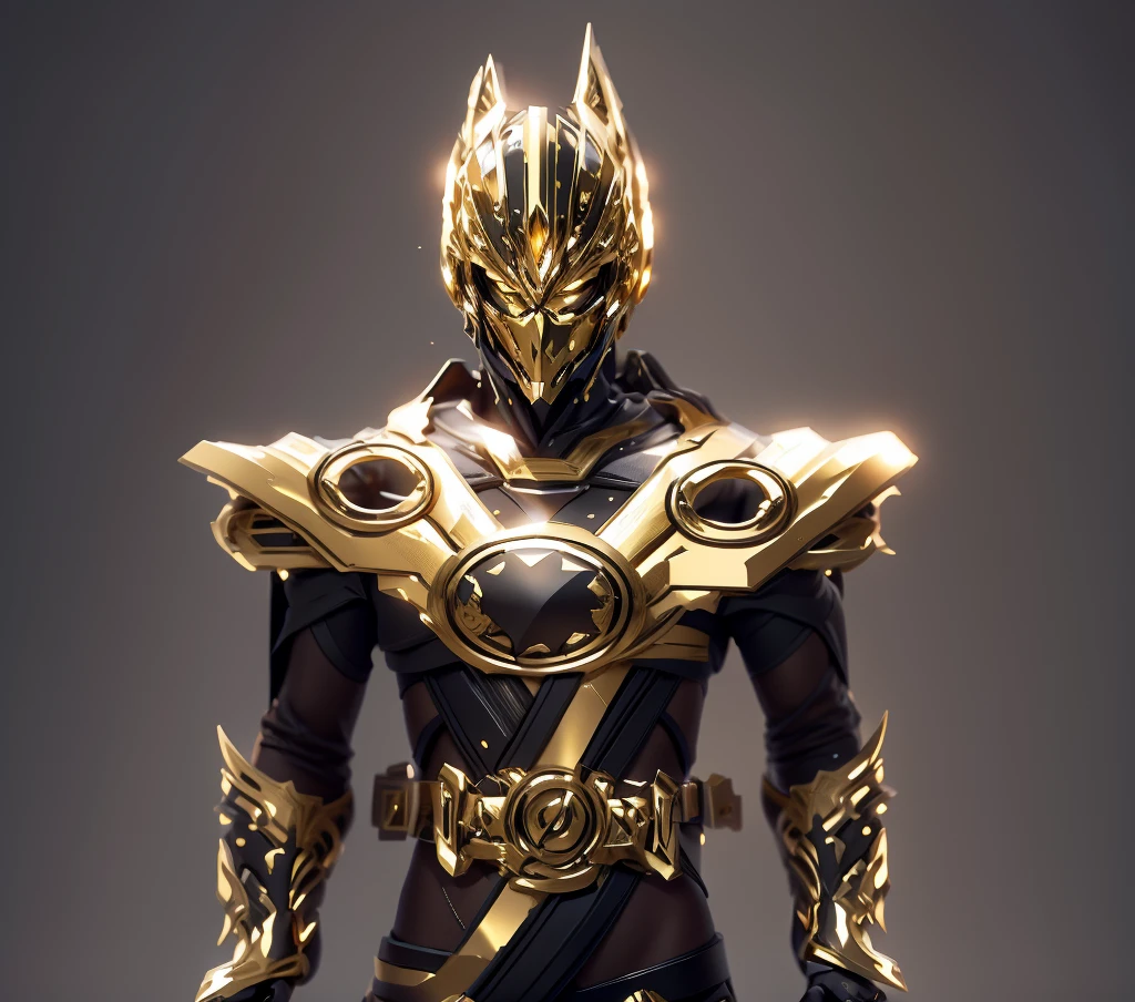 The color changes to gold and black,Some gold and black(Ensure its layering and armor texture,Gold is the main color, Make black more metallic.)